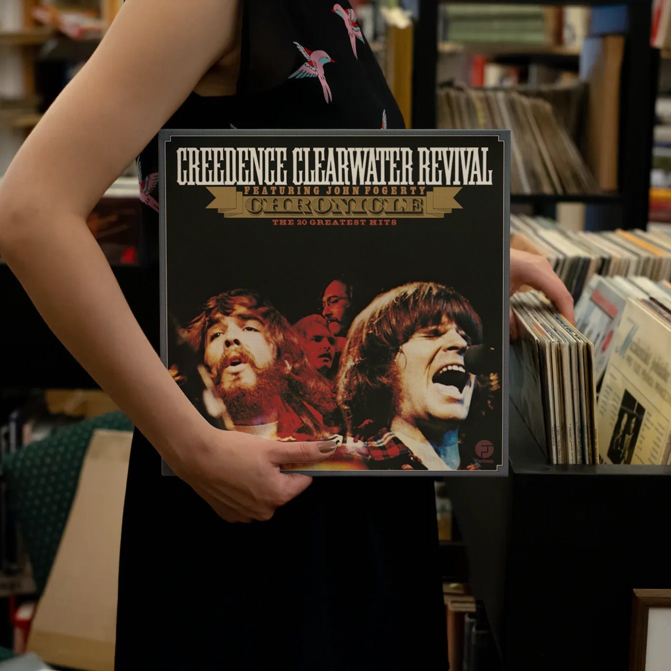 Creedence Clearwater Revival ‎- Chronicle - The 20 Greatest Hits - Blue & Black Smoke Vinyl LP Record