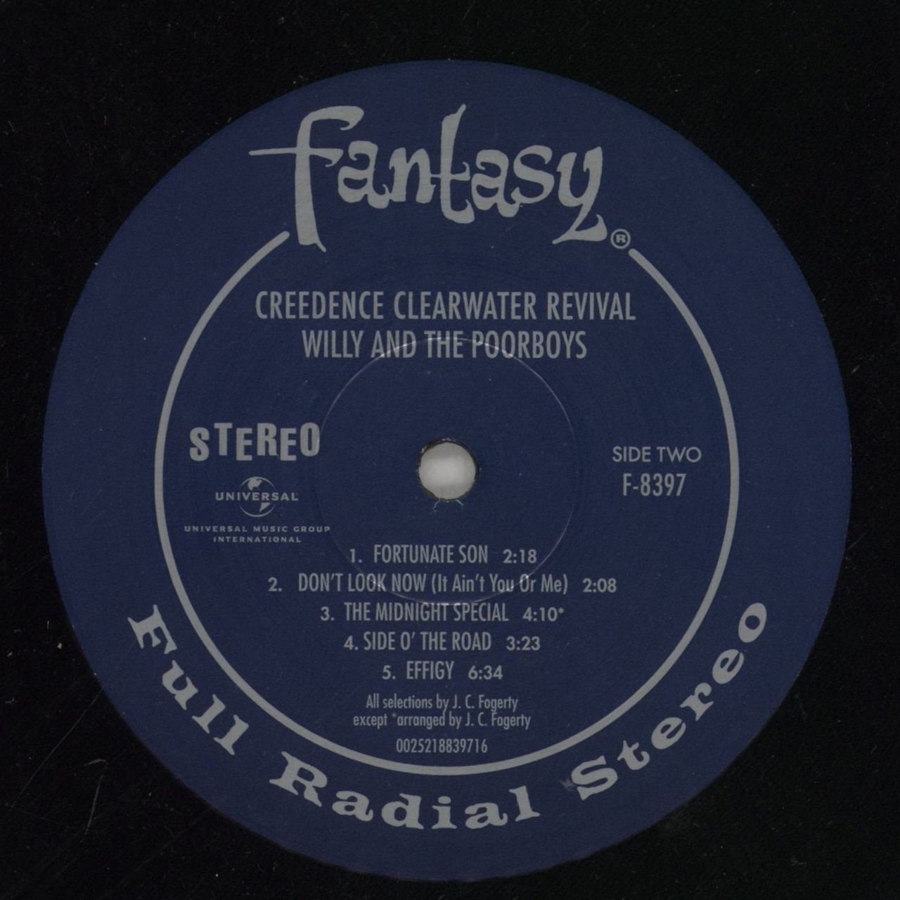Creedence Clearwater Revival Willy And The Poor Boys UK Vinyl LP