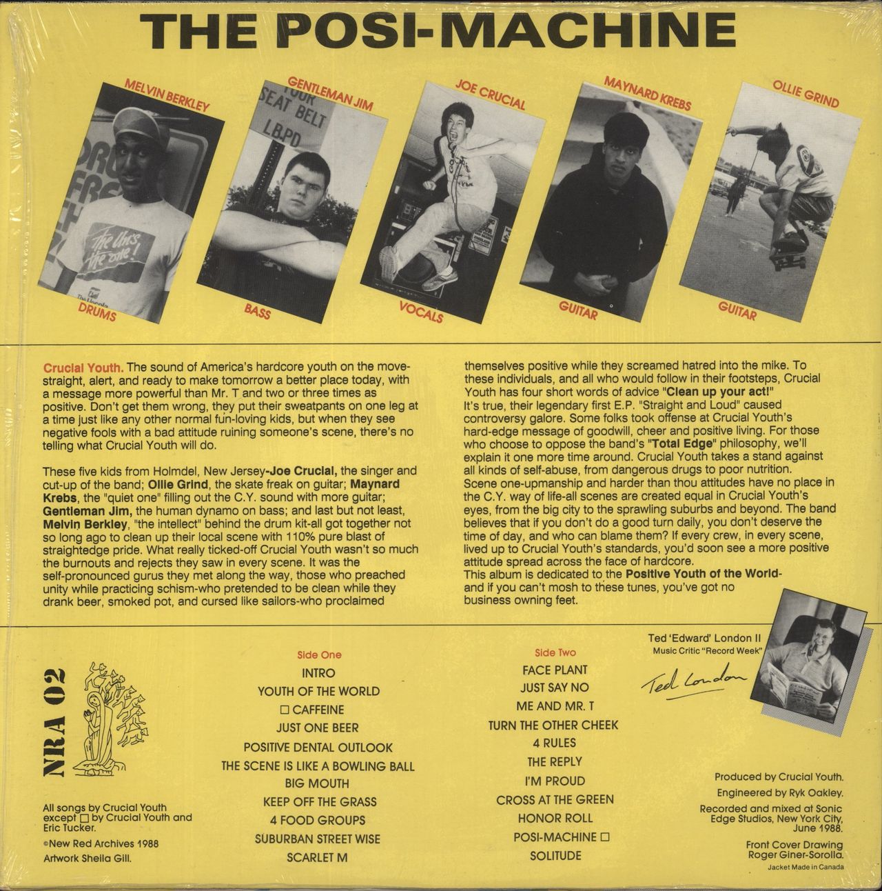 Crucial Youth The Posi-Machine - White Vinyl US Vinyl LP