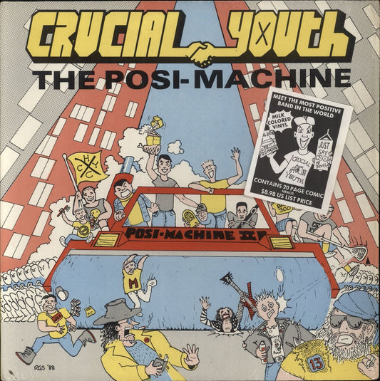 Crucial Youth The Posi-Machine - White Vinyl US Vinyl LP