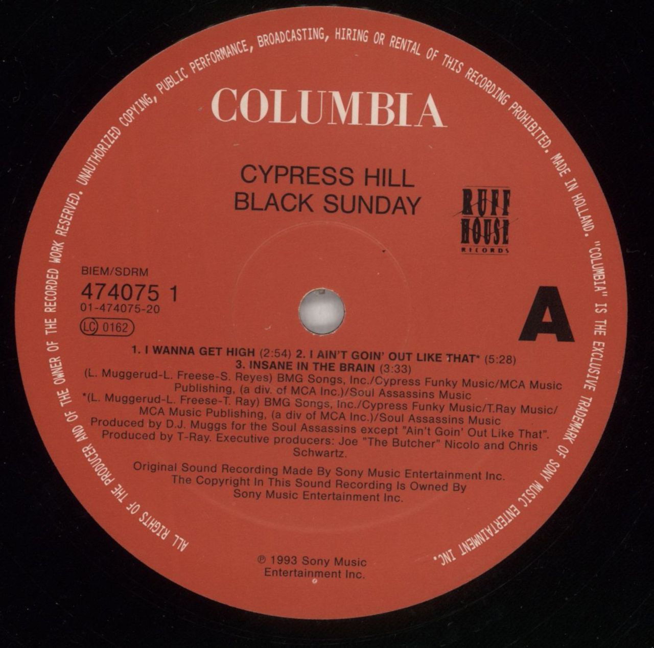 Cypress Hill Black Sunday - EX Dutch 2-LP vinyl set