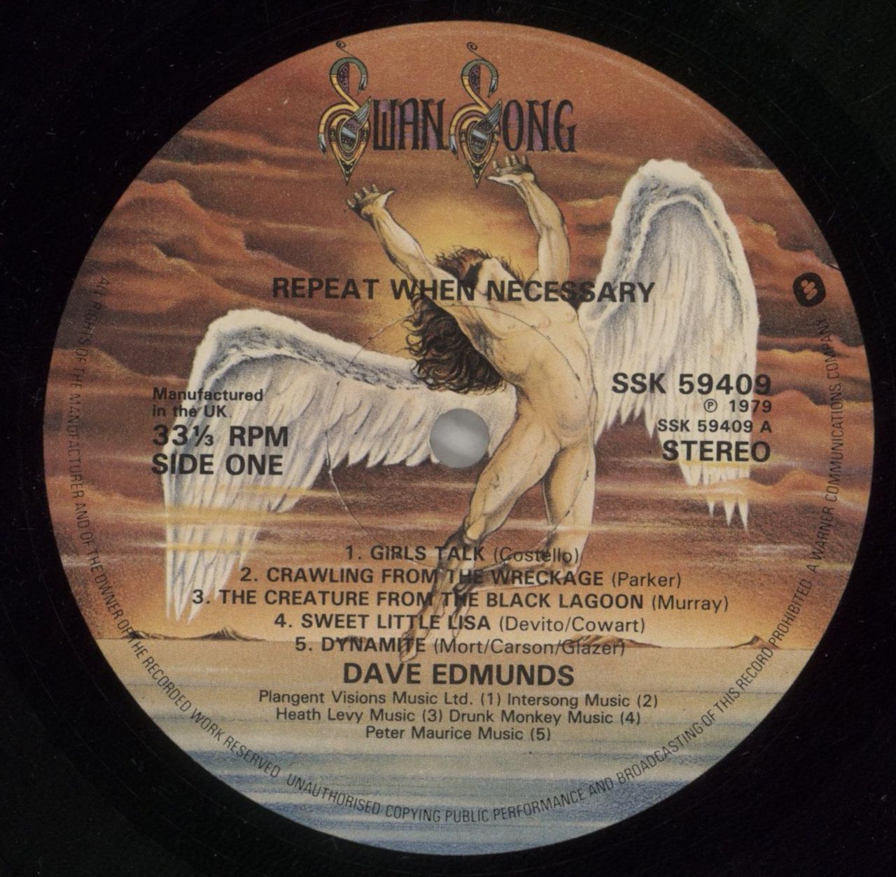 Dave Edmunds Repeat When Necessary  UK Vinyl LP