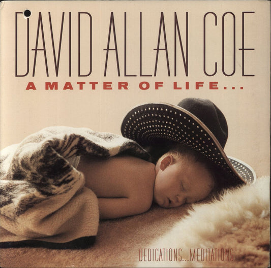 David Allan Coe A Matter Of Life...And Death US Vinyl LP