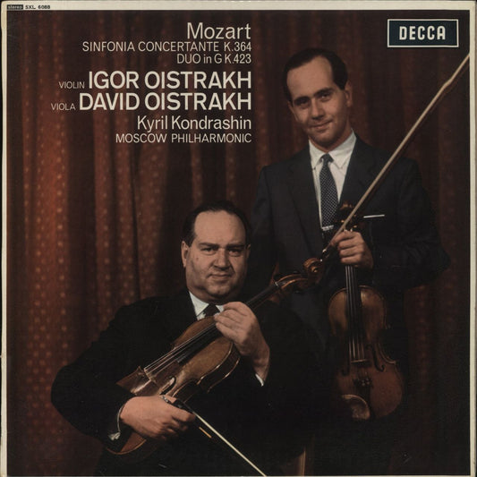 David & Igor Oïstrakh Mozart: Sinfonia Concertante K.364 / Duo in G K.423 - ED1 UK Vinyl LP