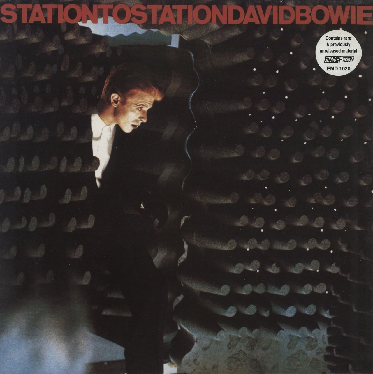 David Bowie Station To Station + Promo Sticker UK Promo Vinyl LP