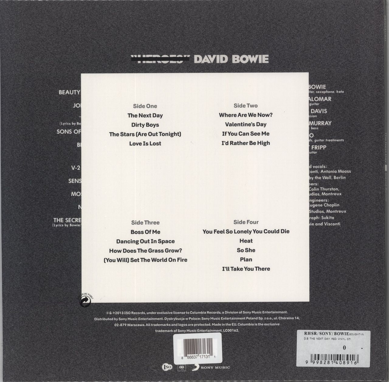David Bowie The Next Day - Red Vinyl + CD + Paul Smith Box UK 2-LP vinyl set