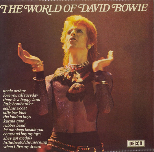 David Bowie The World Of David Bowie - Front Laminated Ziggy Sleeve UK Vinyl LP
