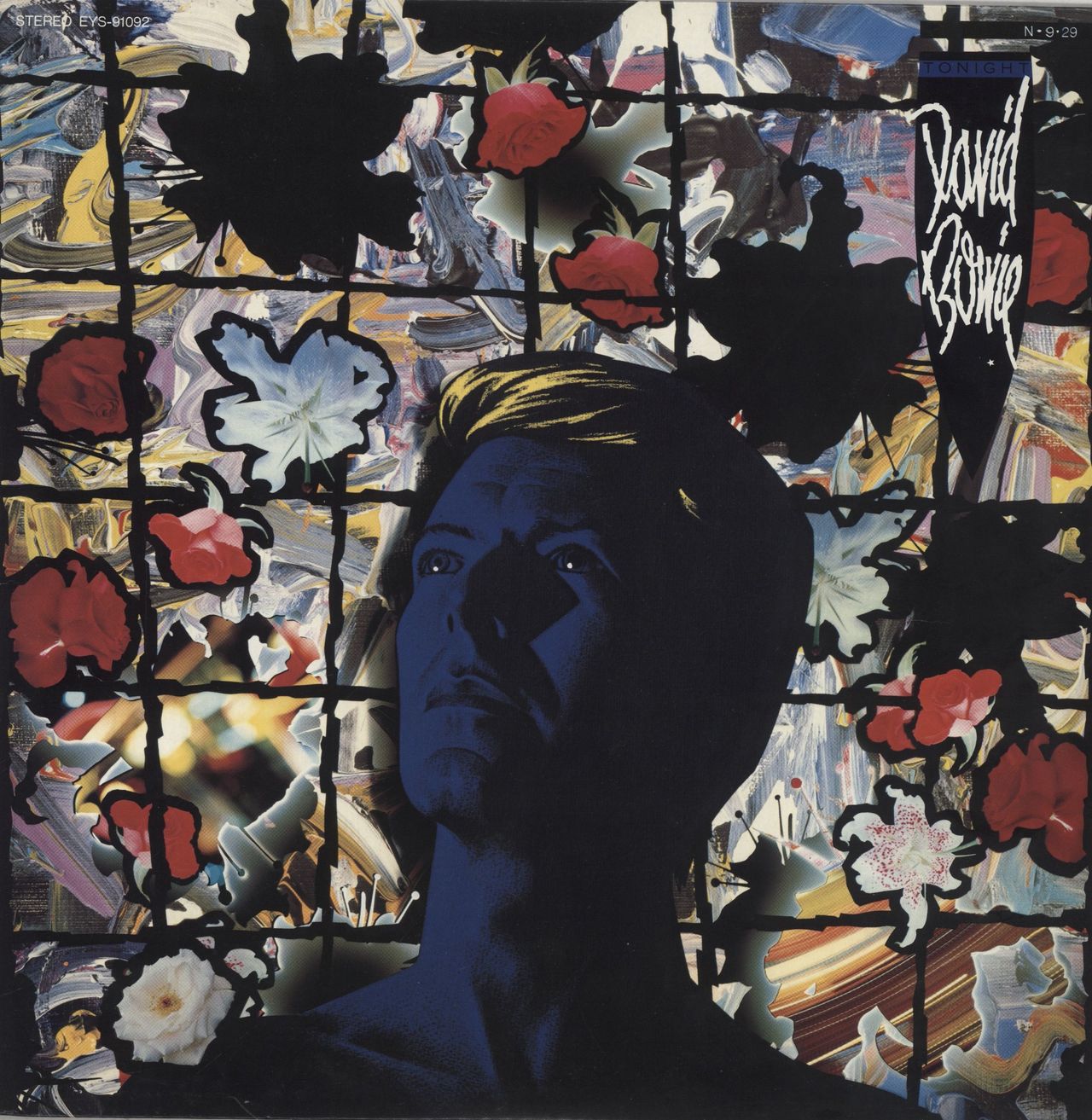 David Bowie Tonight + Poster Japanese Vinyl LP