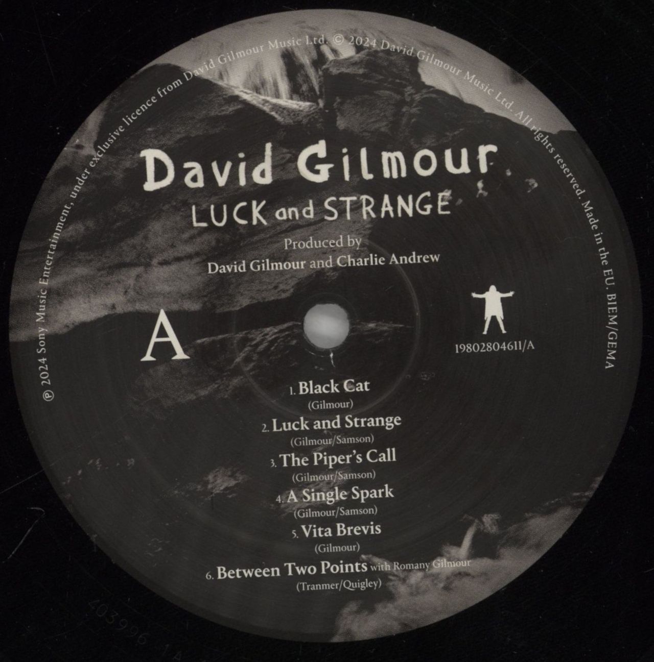 David Gilmour Luck And Strange - Black Vinyl UK Vinyl LP