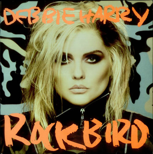 Debbie Harry Rockbird - Orange Titles UK Vinyl LP