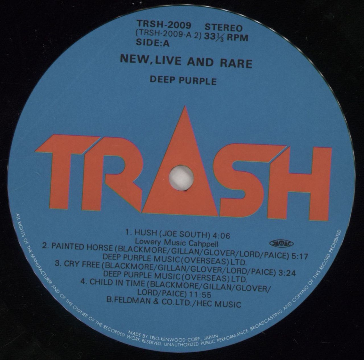 Deep Purple New Live And Rare Japanese Vinyl LP