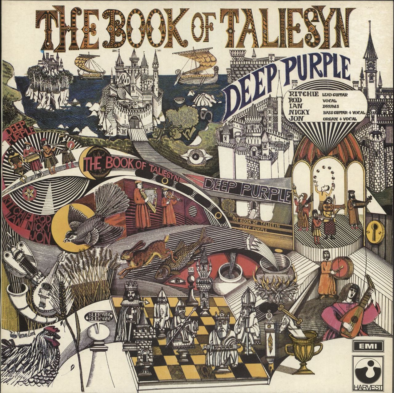 Deep Purple The Book Of Taliesyn - 7th UK Vinyl LP