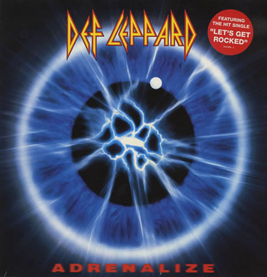 Def Leppard Adrenalize - Stickered Sleeve UK Vinyl LP