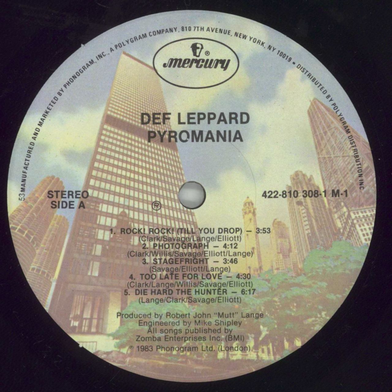 Def Leppard Pyromania - 1st US Vinyl LP