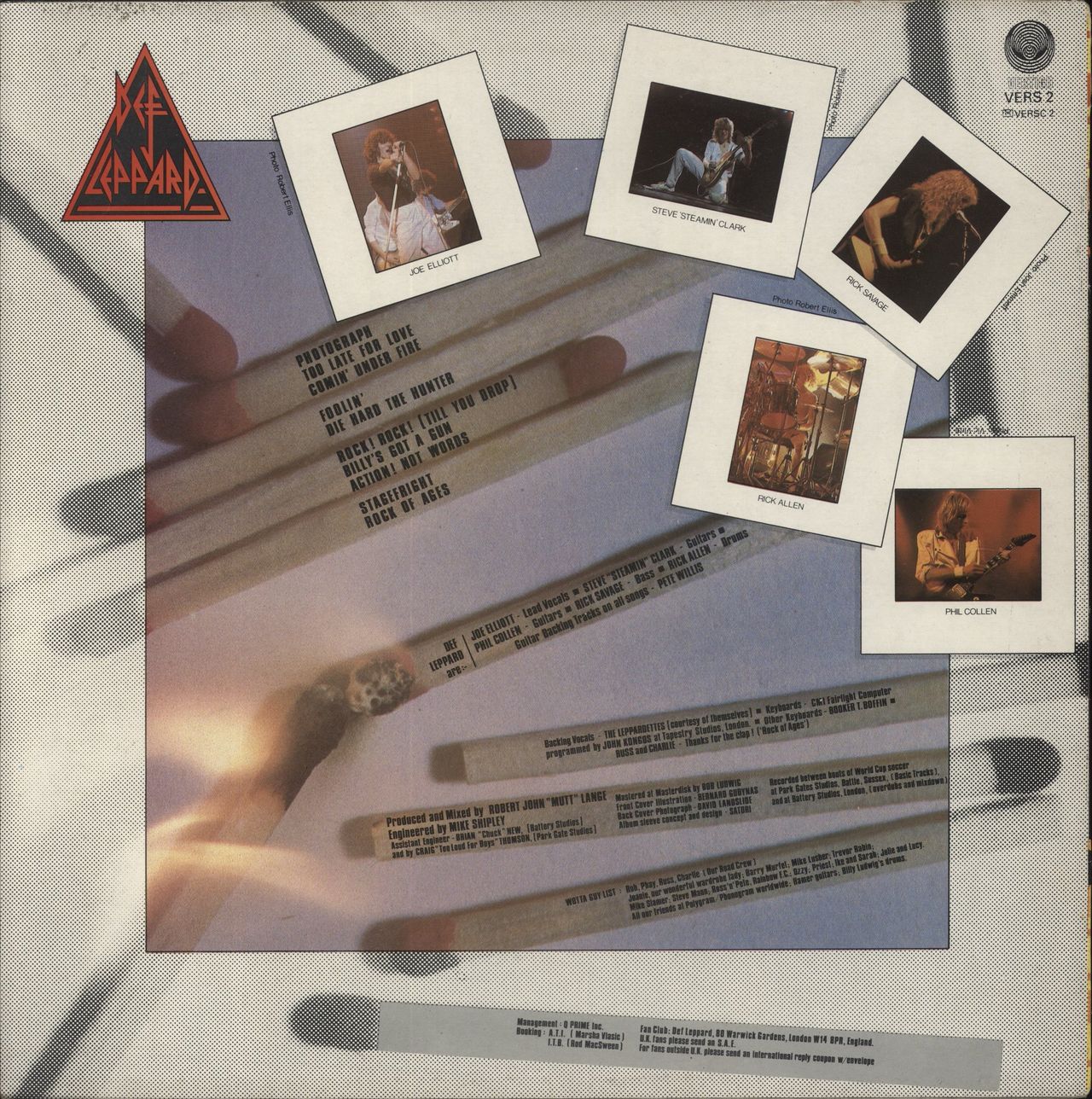 Def Leppard Pyromania - VG UK Vinyl LP