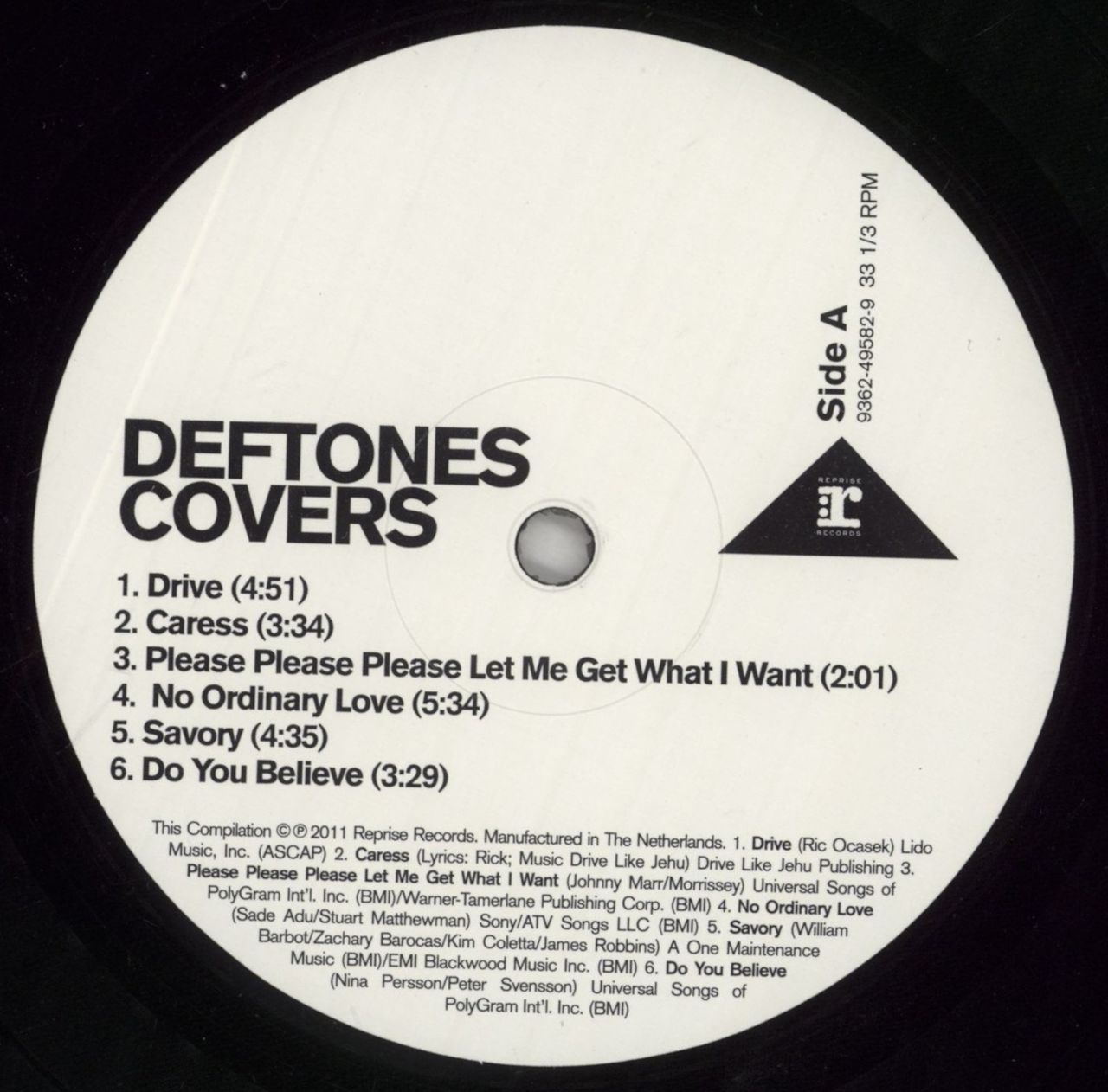 Deftones Covers - RSD11 UK Vinyl LP
