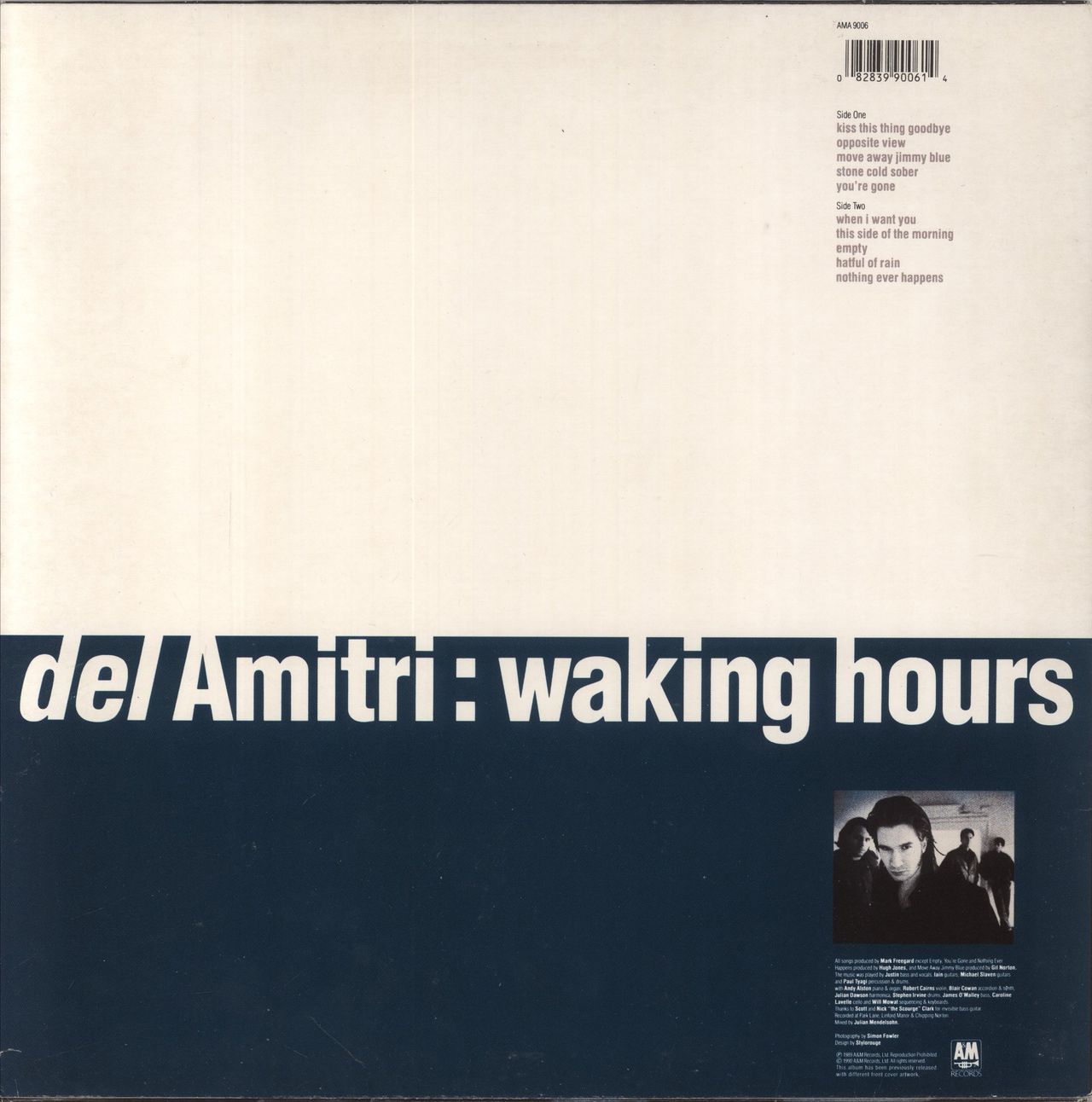 Del Amitri Waking Hours - 2nd - VG Sleeve UK Vinyl LP