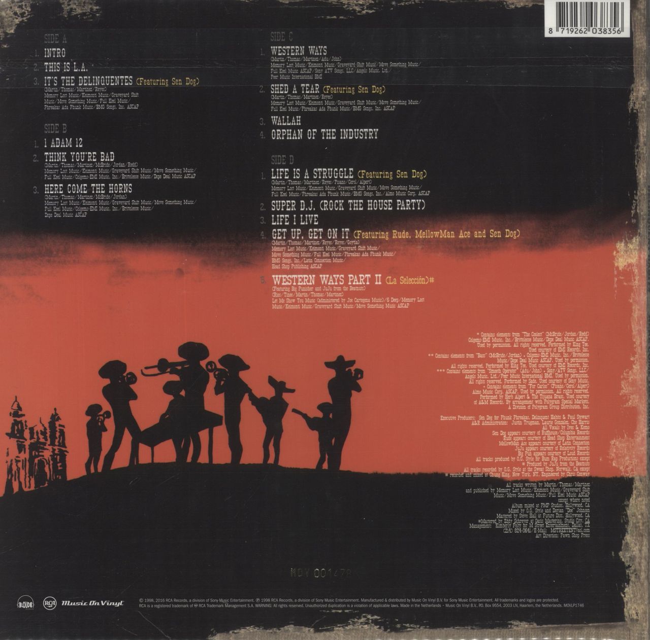 Delinquent Habits Here Come The Horns - 180 Gram Red Vinyl + Numbered UK 2-LP vinyl set