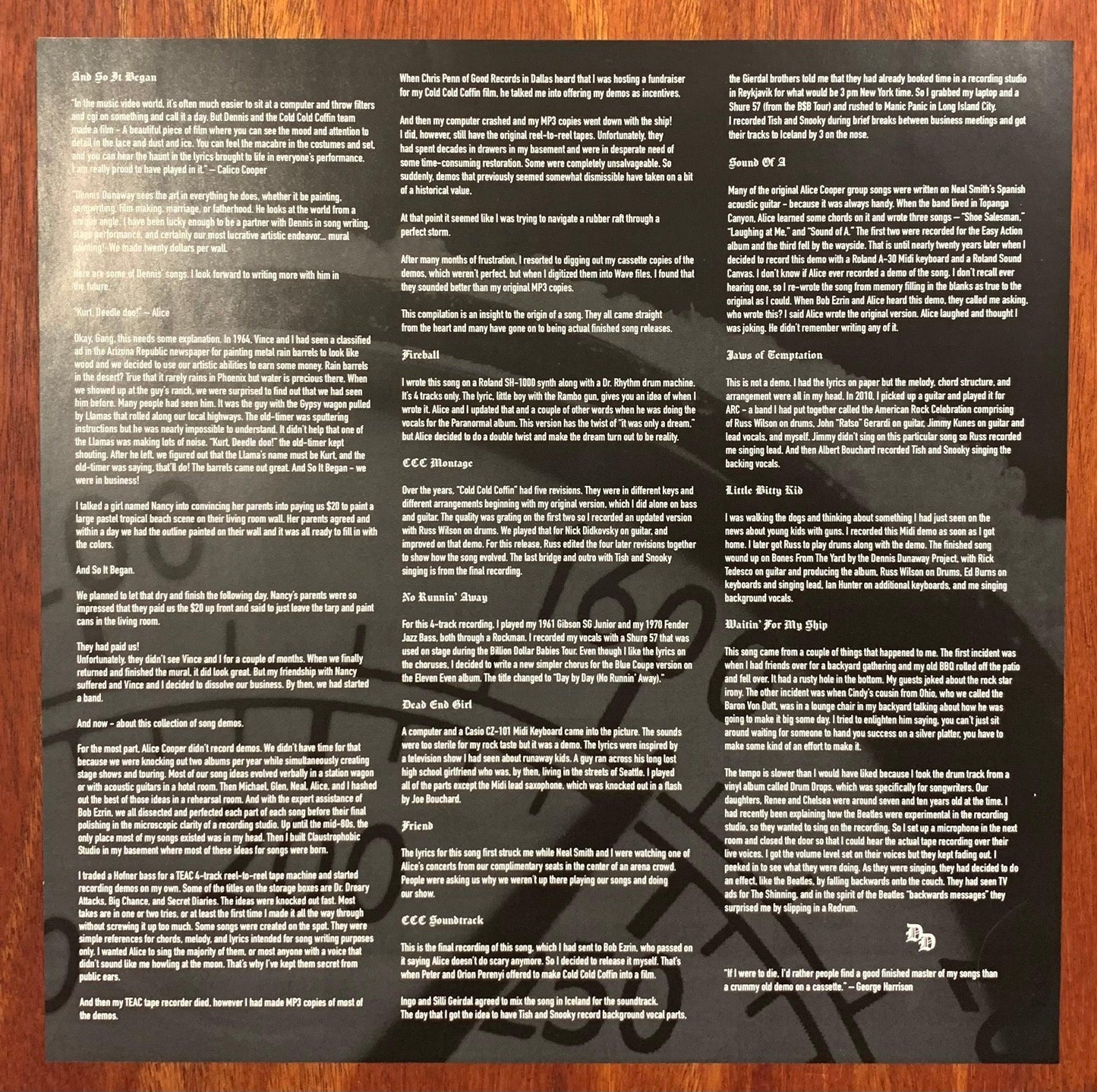 Dennis Dunaway - And So It Began (White Cover/Clear Vinyl)