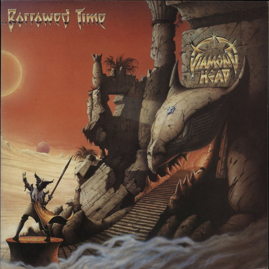 Diamond Head Borrowed Time + Poster UK Vinyl LP