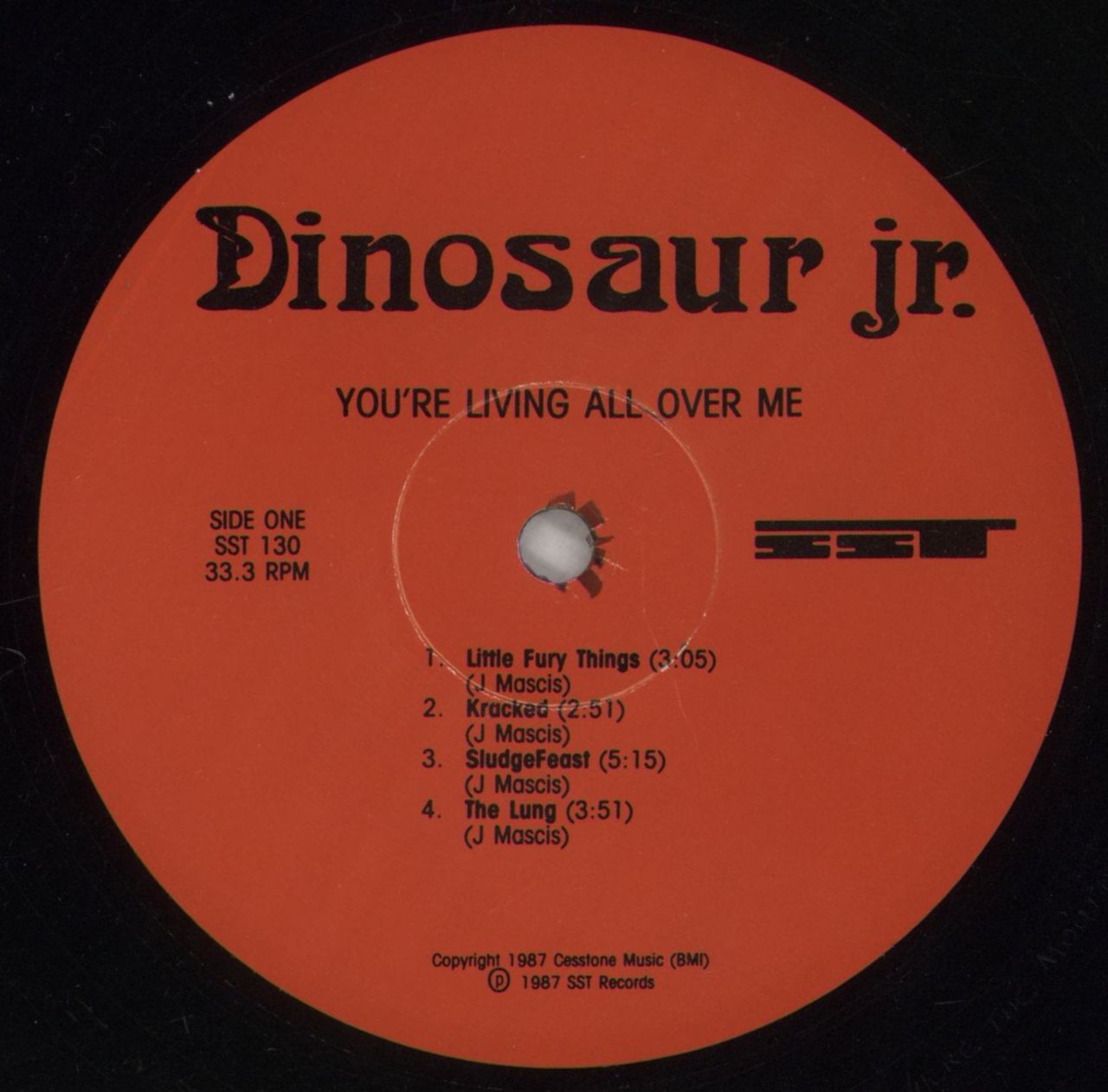 Dinosaur Jr You're Living All Over Me - 2nd - VG US Vinyl LP