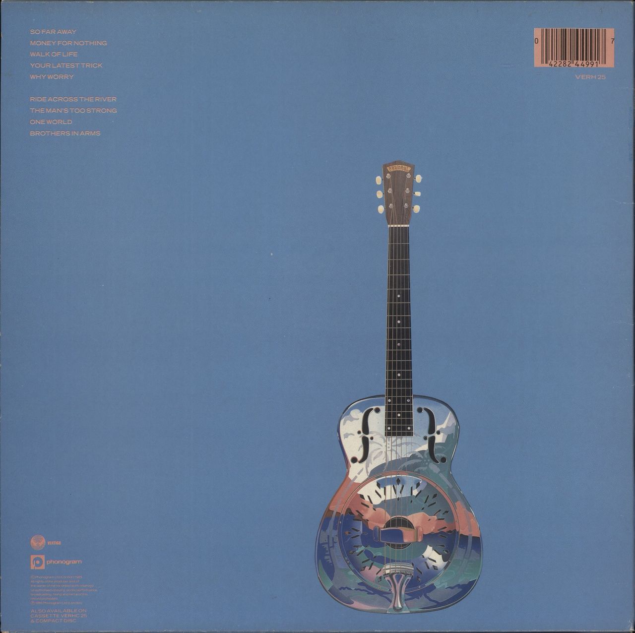 Dire Straits Brothers In Arms - Live Stickered Sleeve UK Vinyl LP