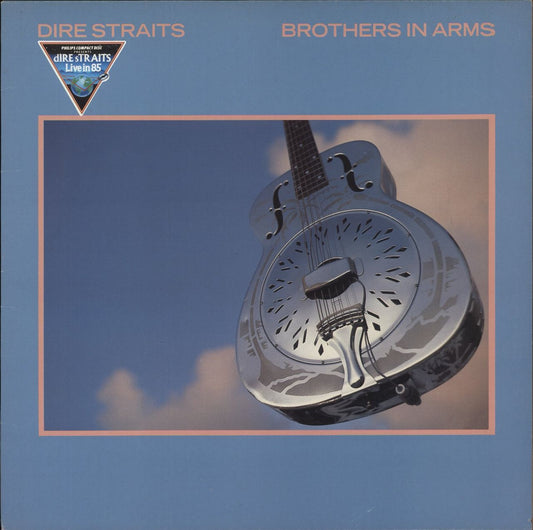 Dire Straits Brothers In Arms - Live Stickered Sleeve UK Vinyl LP