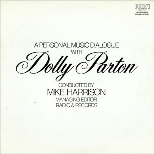 Dolly Parton A Personal Musical Dialogue US Promo Vinyl LP