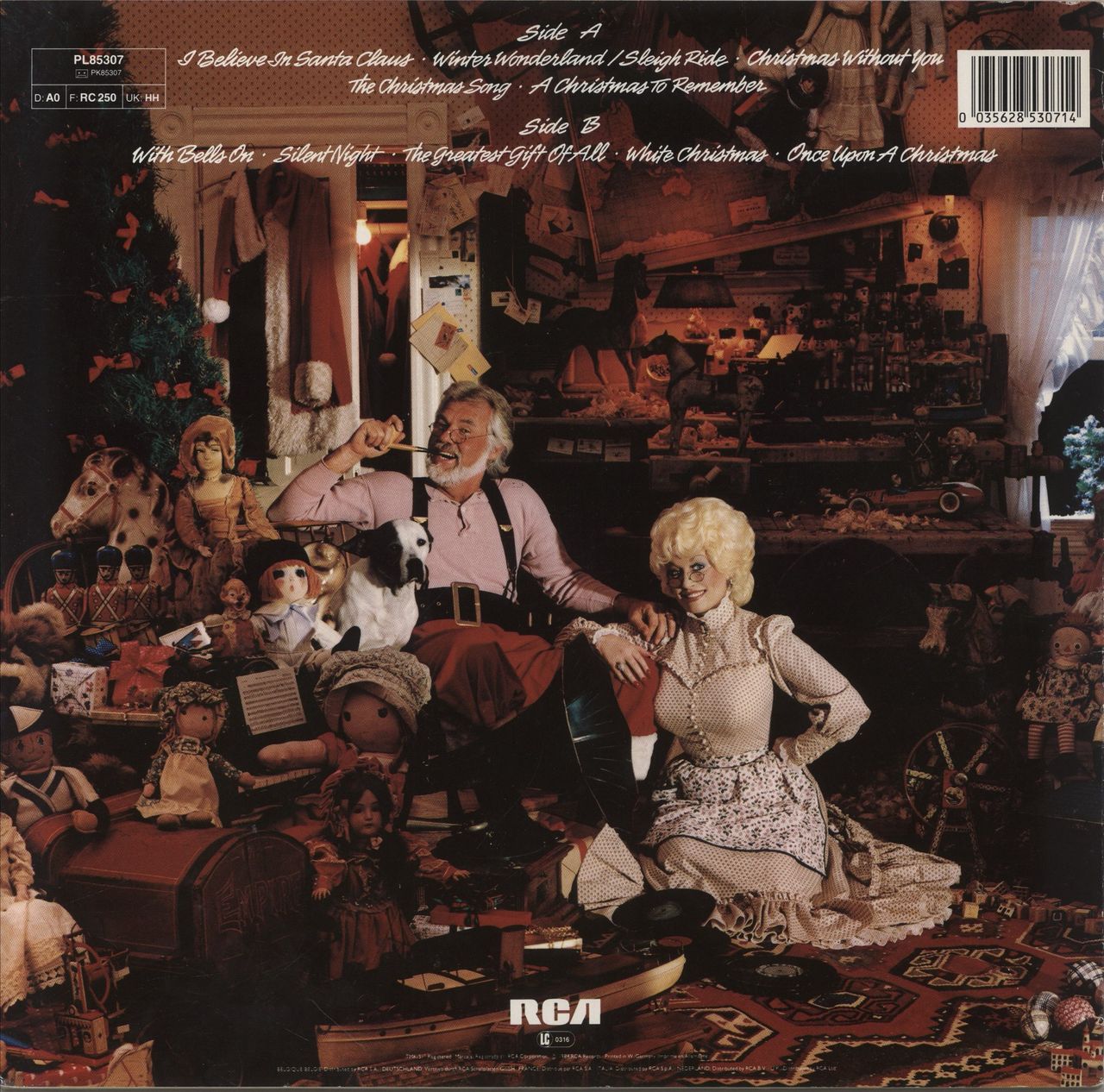 Dolly Parton Once Upon A Christmas UK Vinyl LP