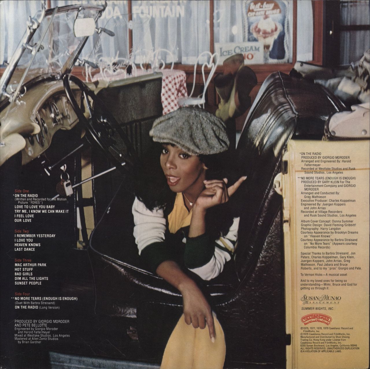 Donna Summer Greatest Hits - On The Radio - Volumes 1 & 2 - Stickered Sleeve + Poster Hong Kong 2-LP vinyl set