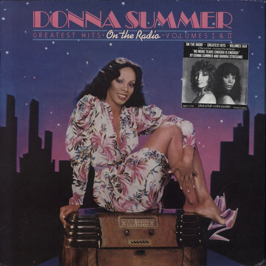 Donna Summer Greatest Hits - On The Radio - Volumes 1 & 2 - Stickered Sleeve + Poster Hong Kong 2-LP vinyl set