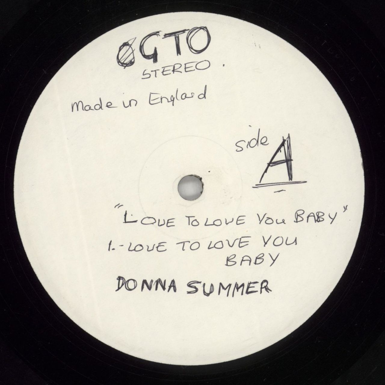 Donna Summer Love To Love You Baby - Test Pressing UK Vinyl LP