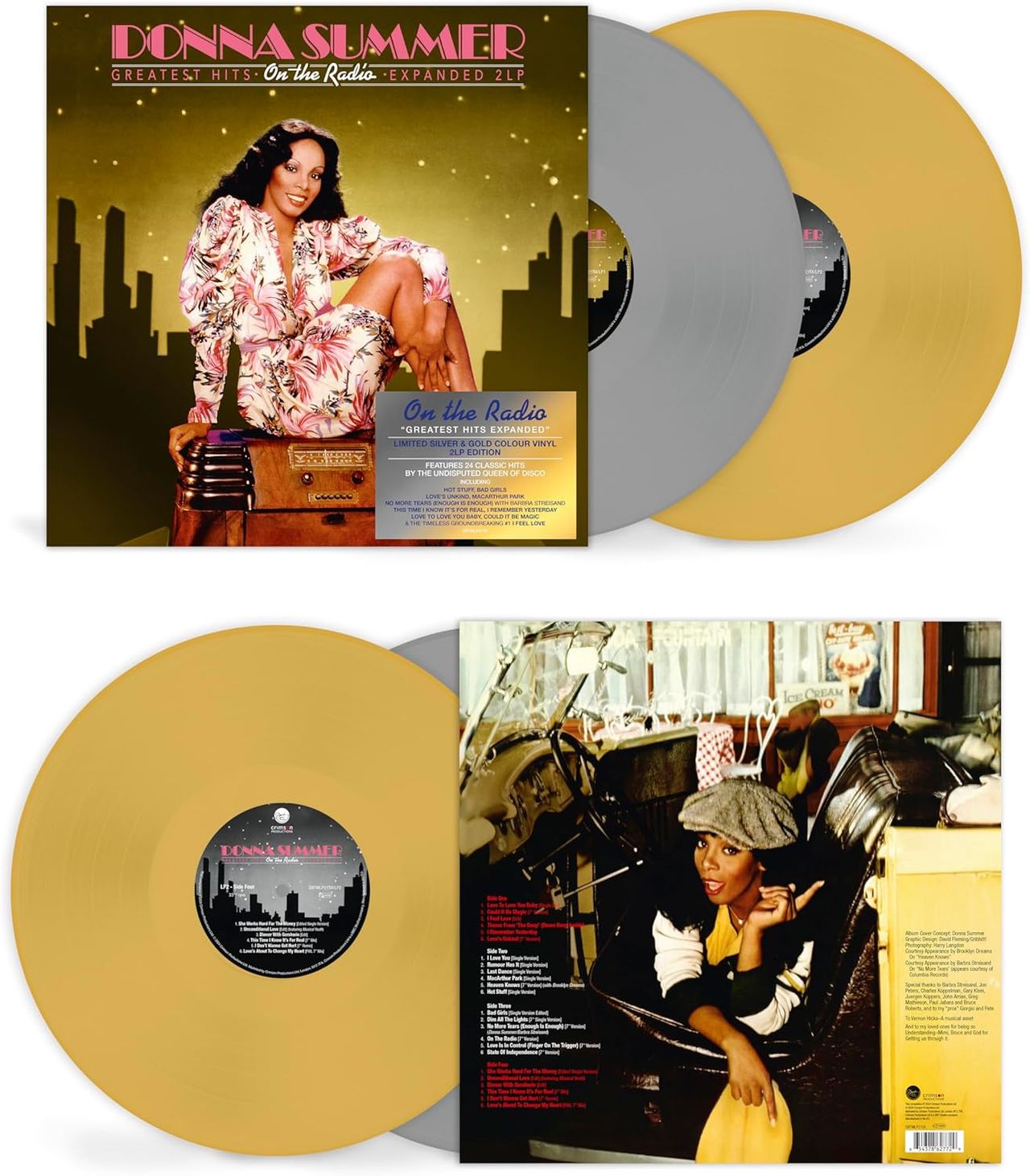 Donna Summer On The Radio [Greatest Hits Expanded] - Silver & Gold Vinyl - Sealed UK 2-LP vinyl set