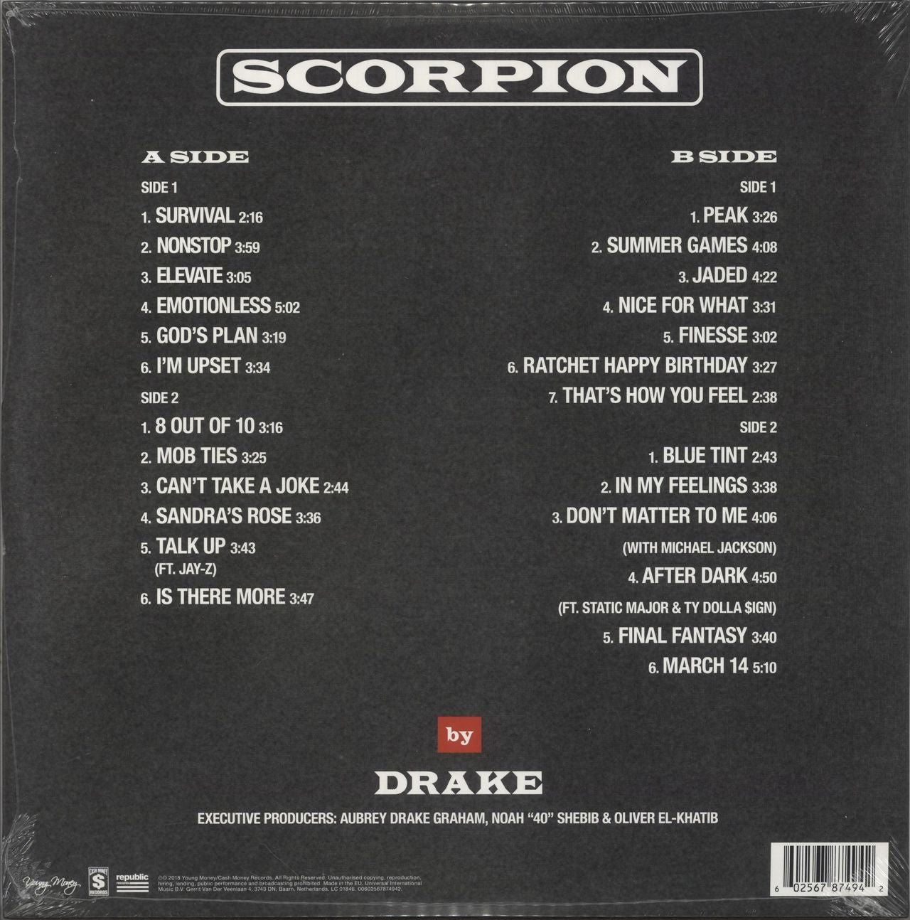 Drake Scorpion - Sealed UK 2-LP vinyl set