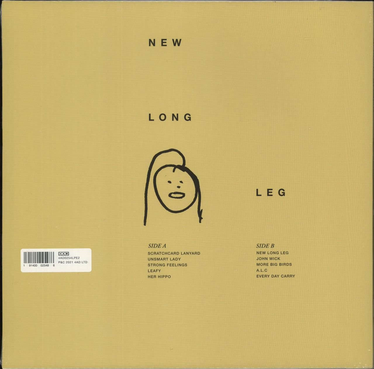 Dry Cleaning New Long Leg - Clear Vinyl + CD - Sealed UK Vinyl LP