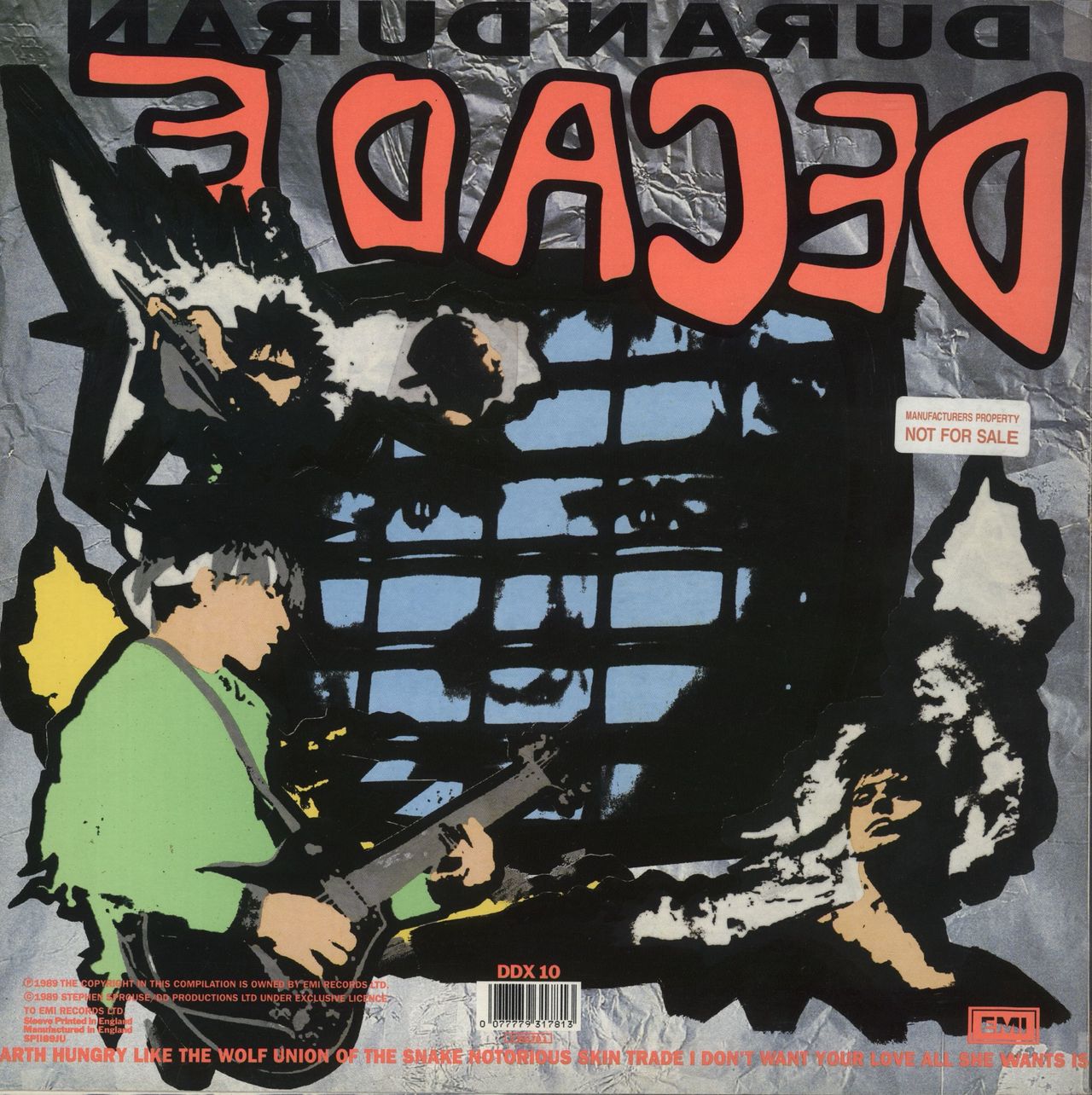 Duran Duran Decade - Factory Sample UK Promo Vinyl LP