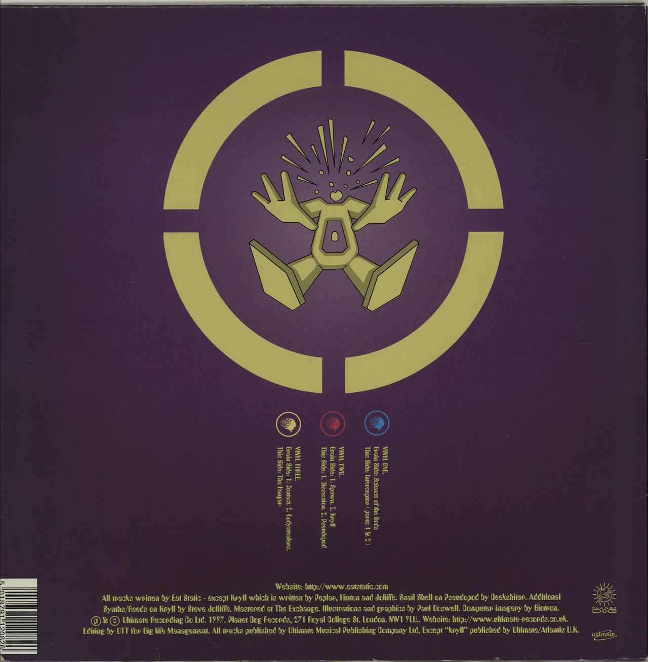 Eat Static Science Of The Gods UK 3-LP vinyl set