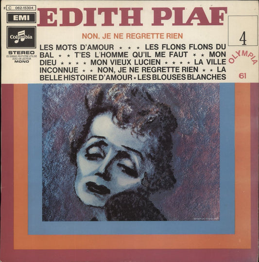 Edith Piaf Olympia 1961 - Non, Je Ne Regrette Rien - Vol. 4 French Vinyl LP