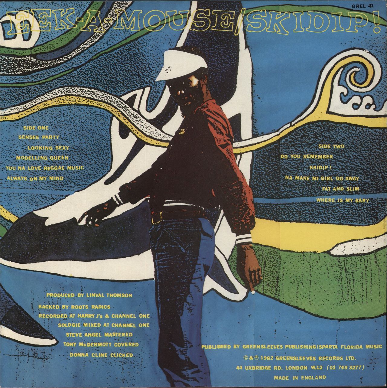 Eek-A-Mouse Skidip! UK Vinyl LP