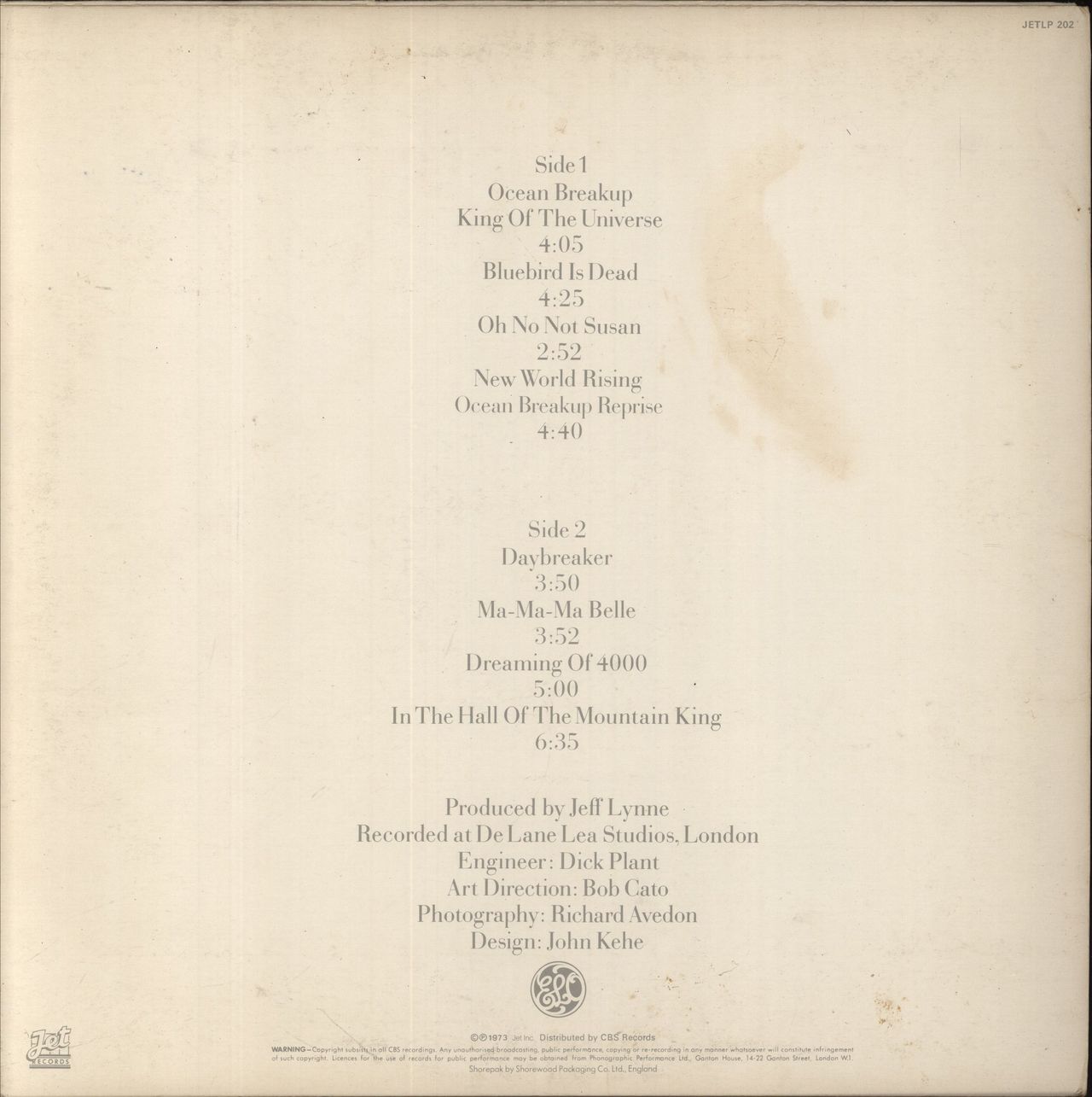 Electric Light Orchestra On The Third Day - Clear Vinyl - Stickered UK Vinyl LP