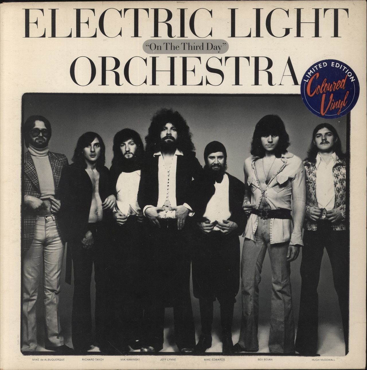 Electric Light Orchestra On The Third Day - Clear Vinyl - Stickered UK Vinyl LP