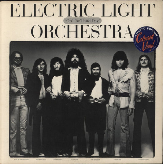 Electric Light Orchestra On The Third Day - Clear Vinyl - Stickered UK Vinyl LP