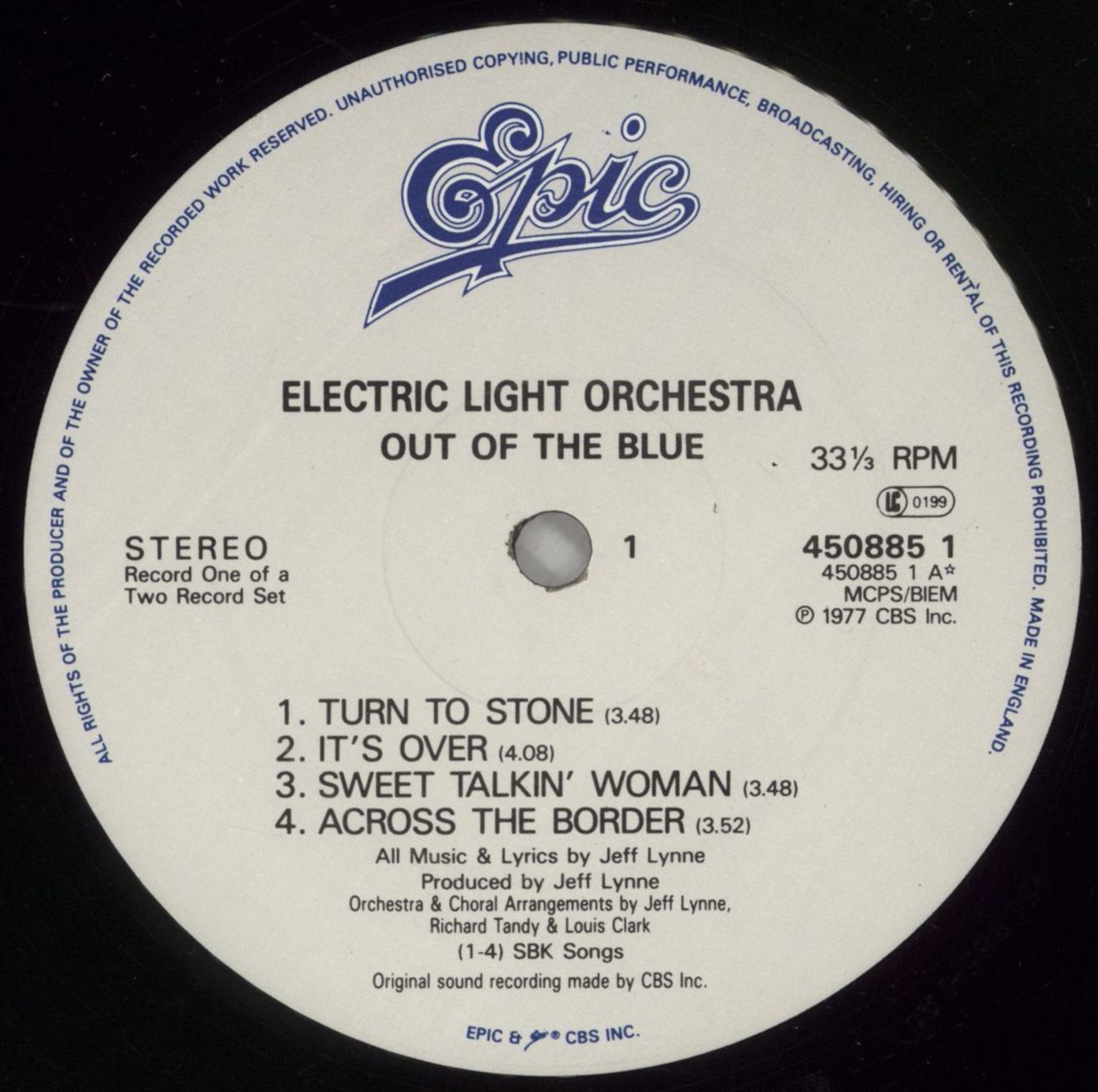 Electric Light Orchestra Out Of The Blue UK 2-LP vinyl set