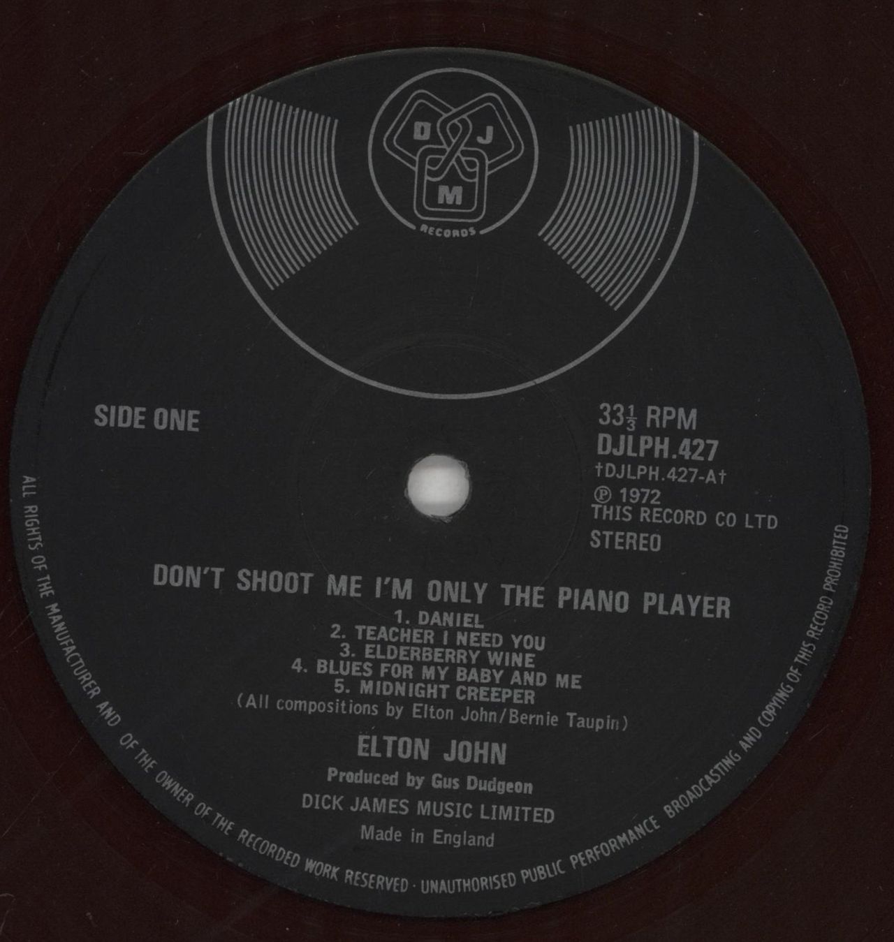 Elton John Don't Shoot Me - 1st - Blue - EX UK Vinyl LP