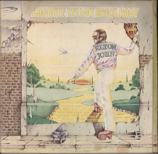 Elton John Goodbye Yellow Brick Road - 2nd - Speckled Red UK 2-LP vinyl set