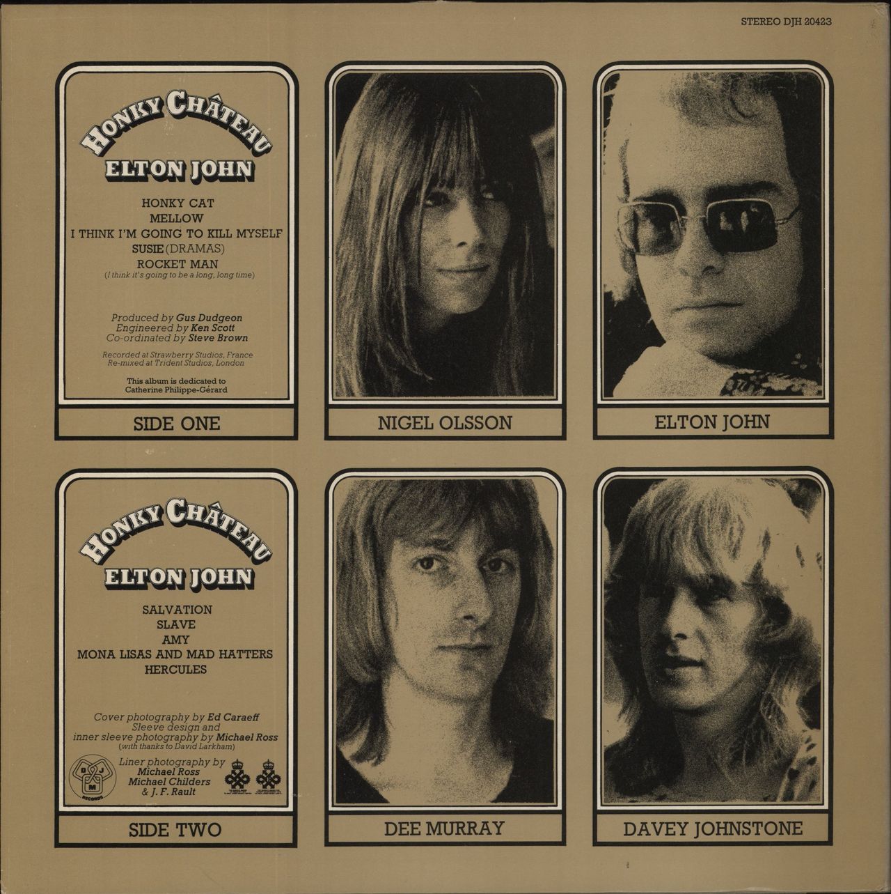 Elton John Honky Chateau - 2nd UK Vinyl LP