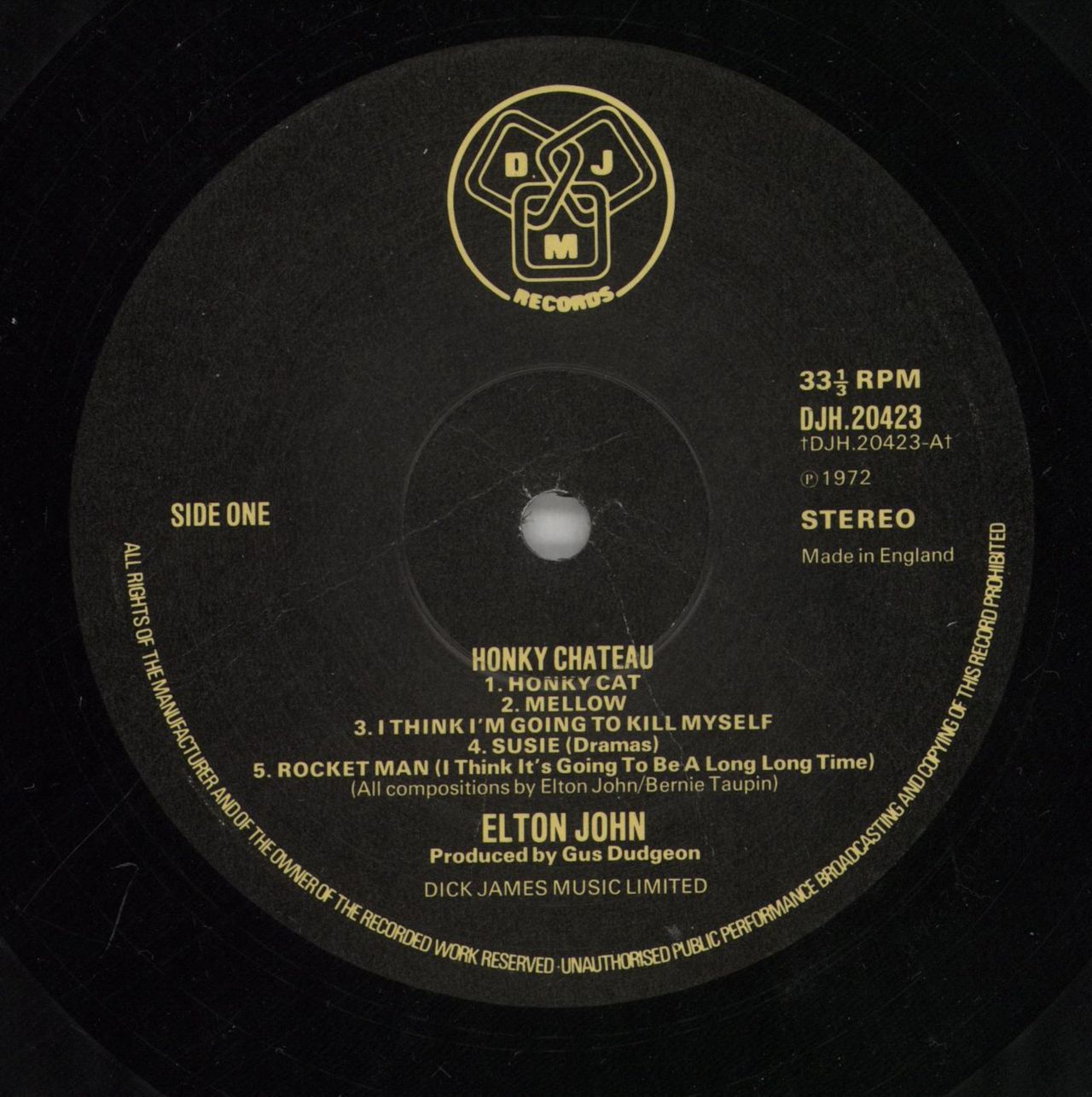 Elton John Honky Chateau - 2nd UK Vinyl LP