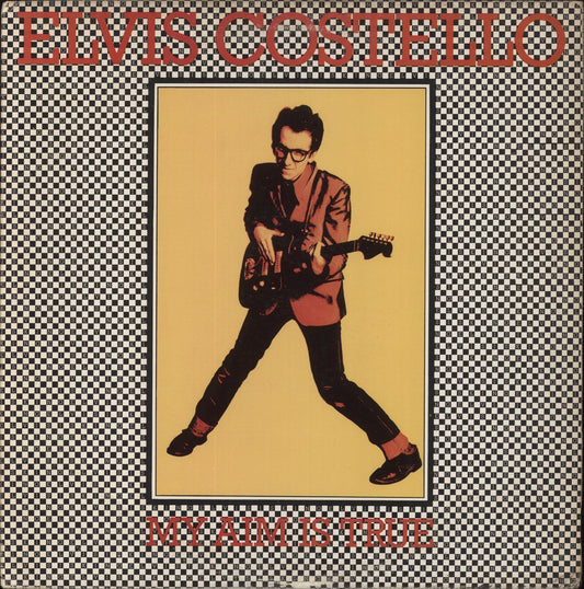 Elvis Costello My Aim Is True - Gold Promo Stamped Sleeve US Promo Vinyl LP