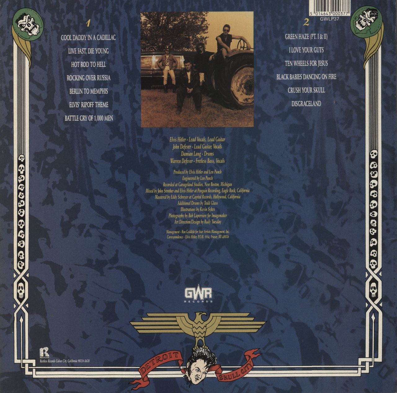 Elvis Hitler Disgraceland UK Vinyl LP
