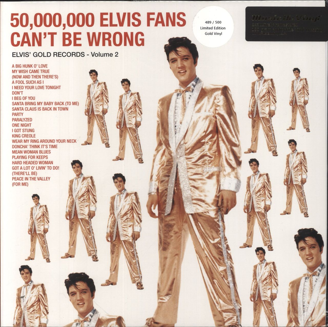 Elvis Presley 50,000,000 Elvis Fans Can't Be Wrong [Elvis' Gold Records, Vol. 2] - 180gm Gold Vinyl UK Vinyl LP